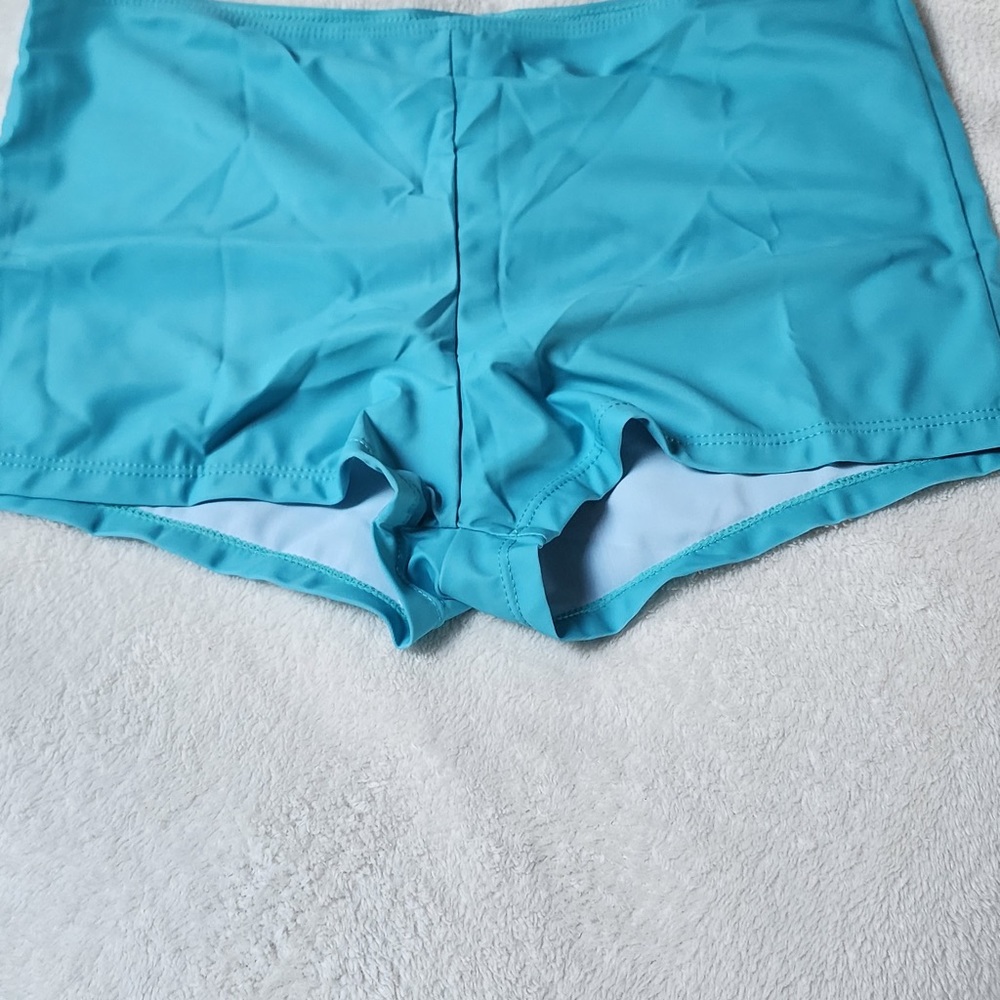 Boxer swimsuit bottoms